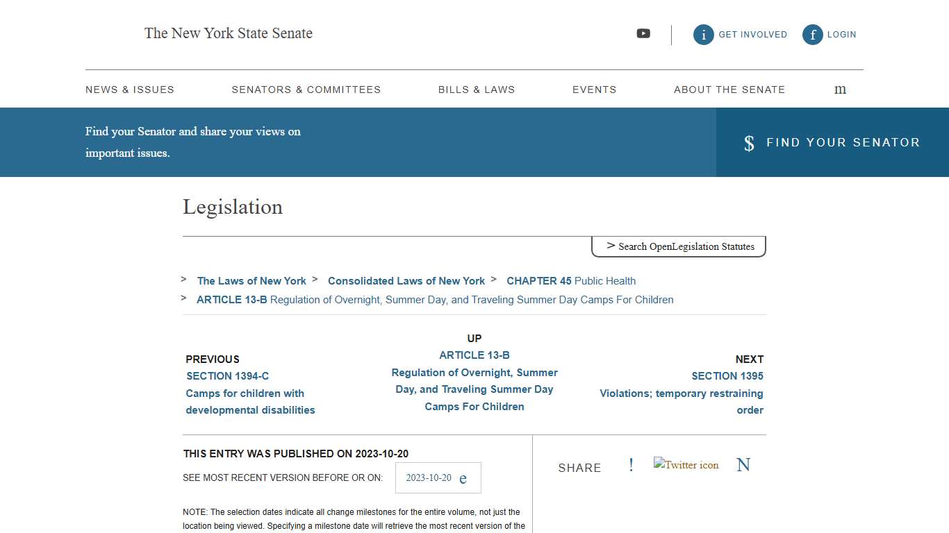 NYS Open Legislation NYSenate.gov